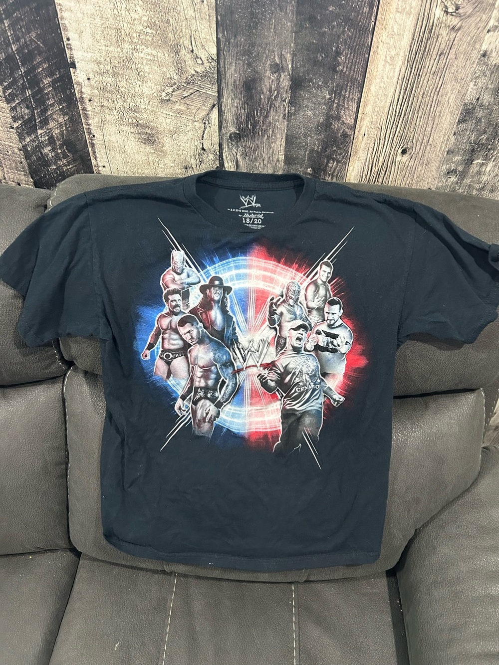 WWE superstars t shirt - Kids’ size 18/20! Cena, Undertaker, cm punk ect